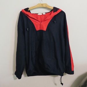 Vintage 90s Red & Navy Color Block Windbreaker